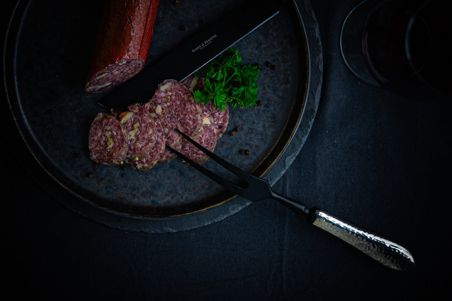 Wildschwein Salami mit Walnuss