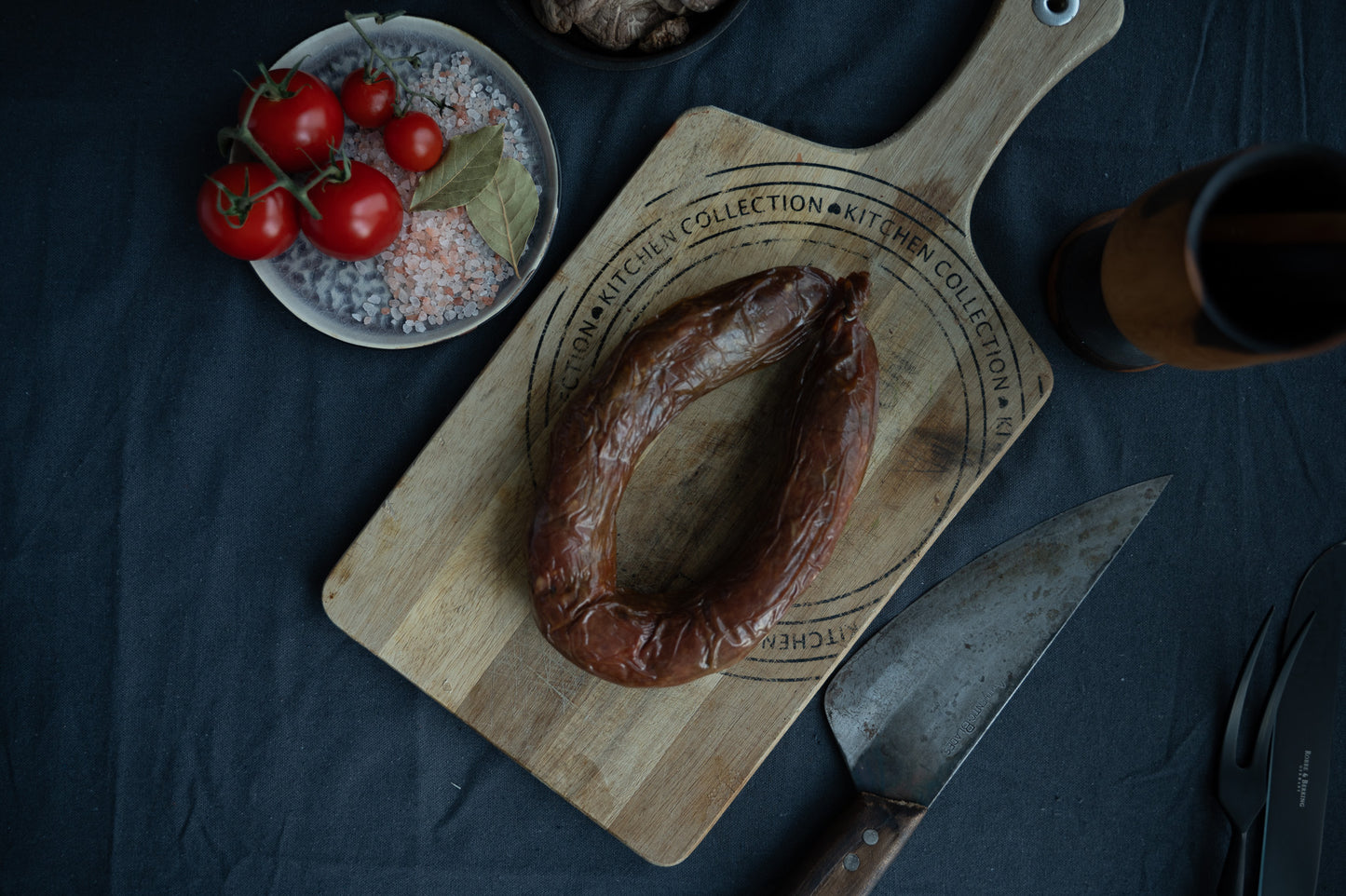 Wildschwein grobe Mettwurst mit Cranberries