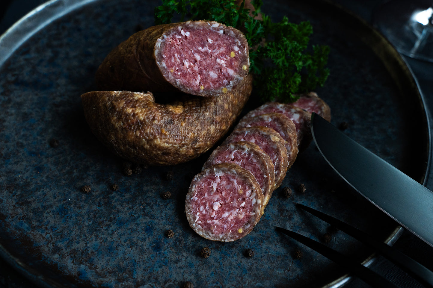 Wildschein grobe Mettwurst mit Knoblauch NEU