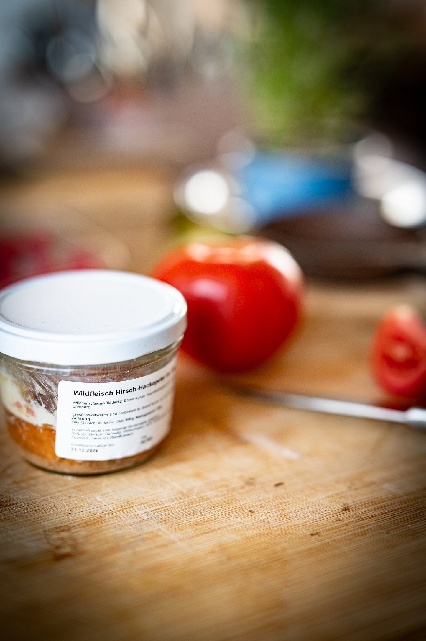 Wildfleisch Hackepeter im Glas