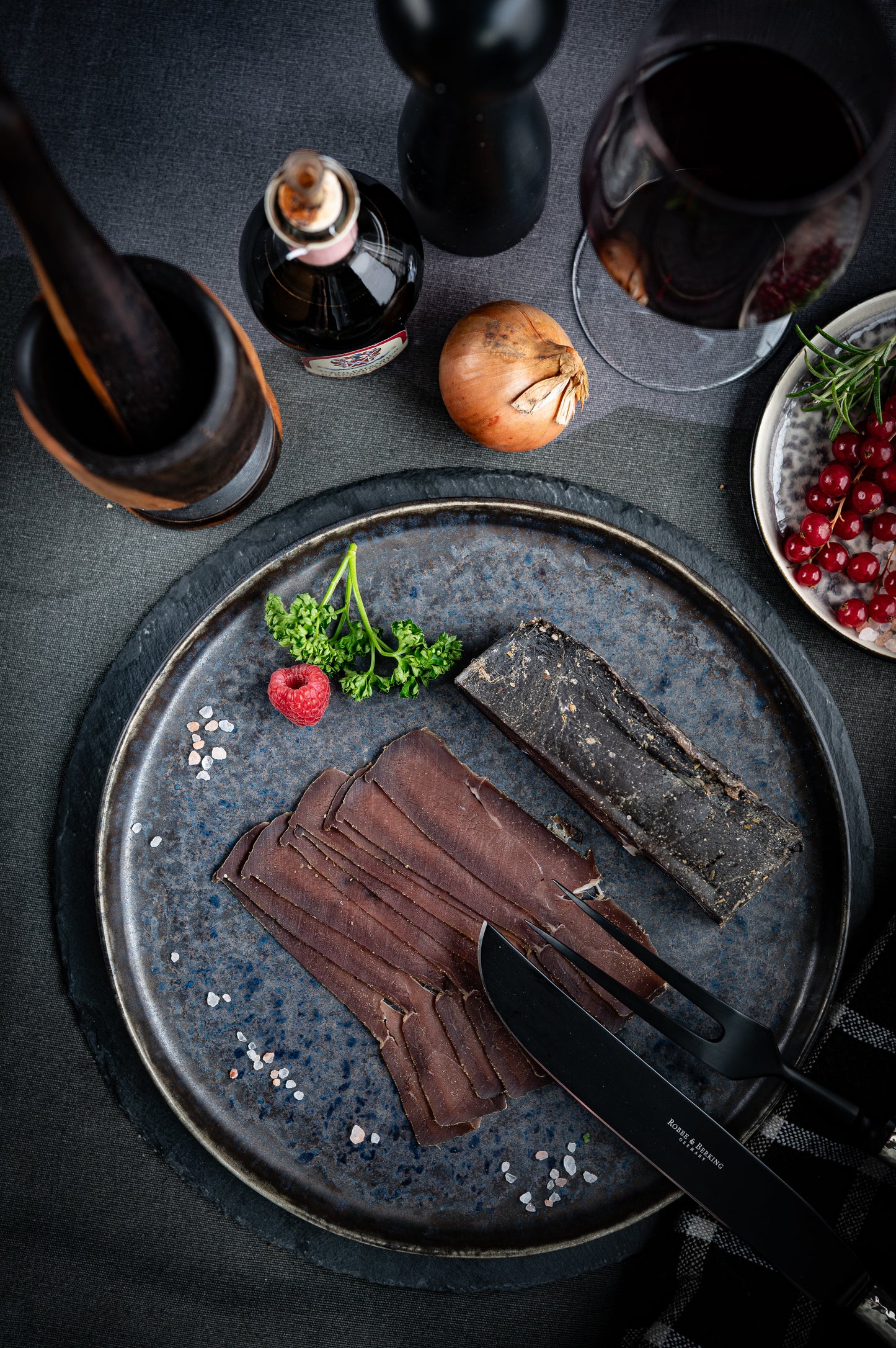 Rehwild-Schinken luftgetrocknet NEU