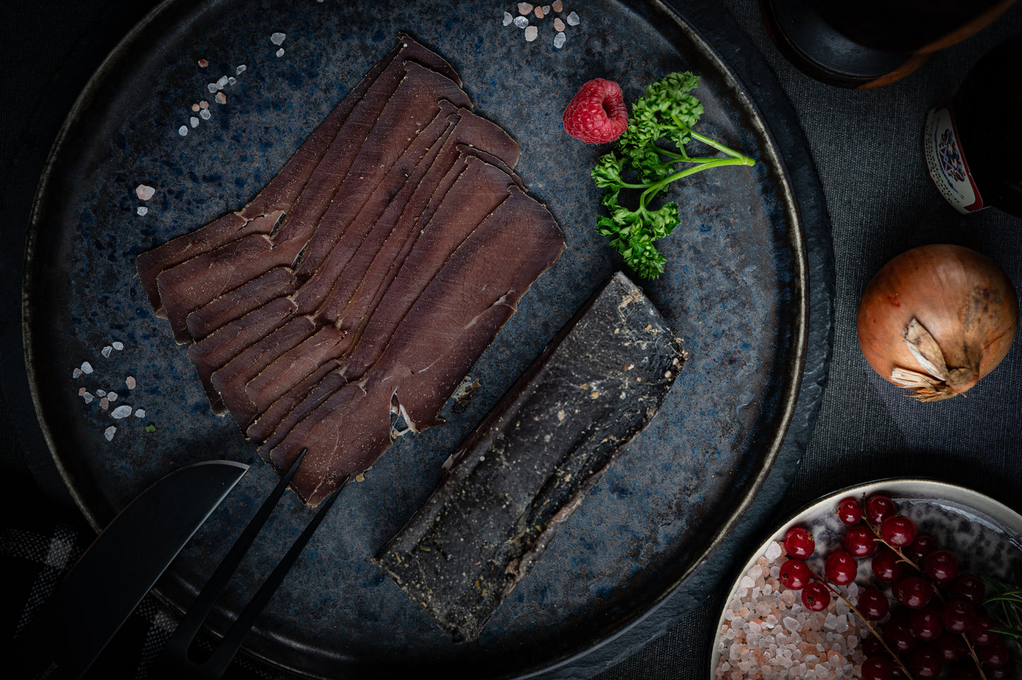 Rehwild-Schinken luftgetrocknet NEU