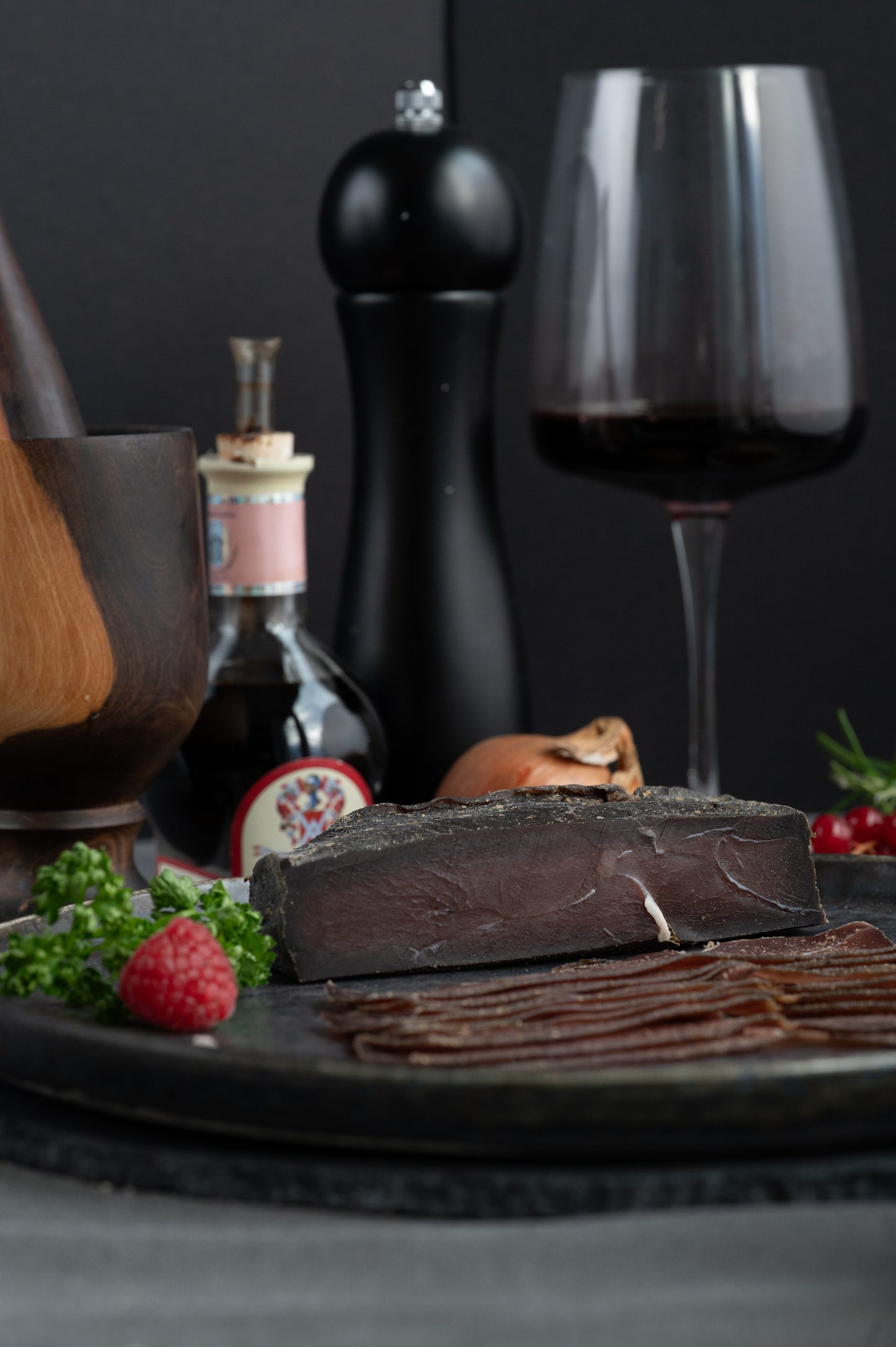 Rehwild-Schinken luftgetrocknet NEU