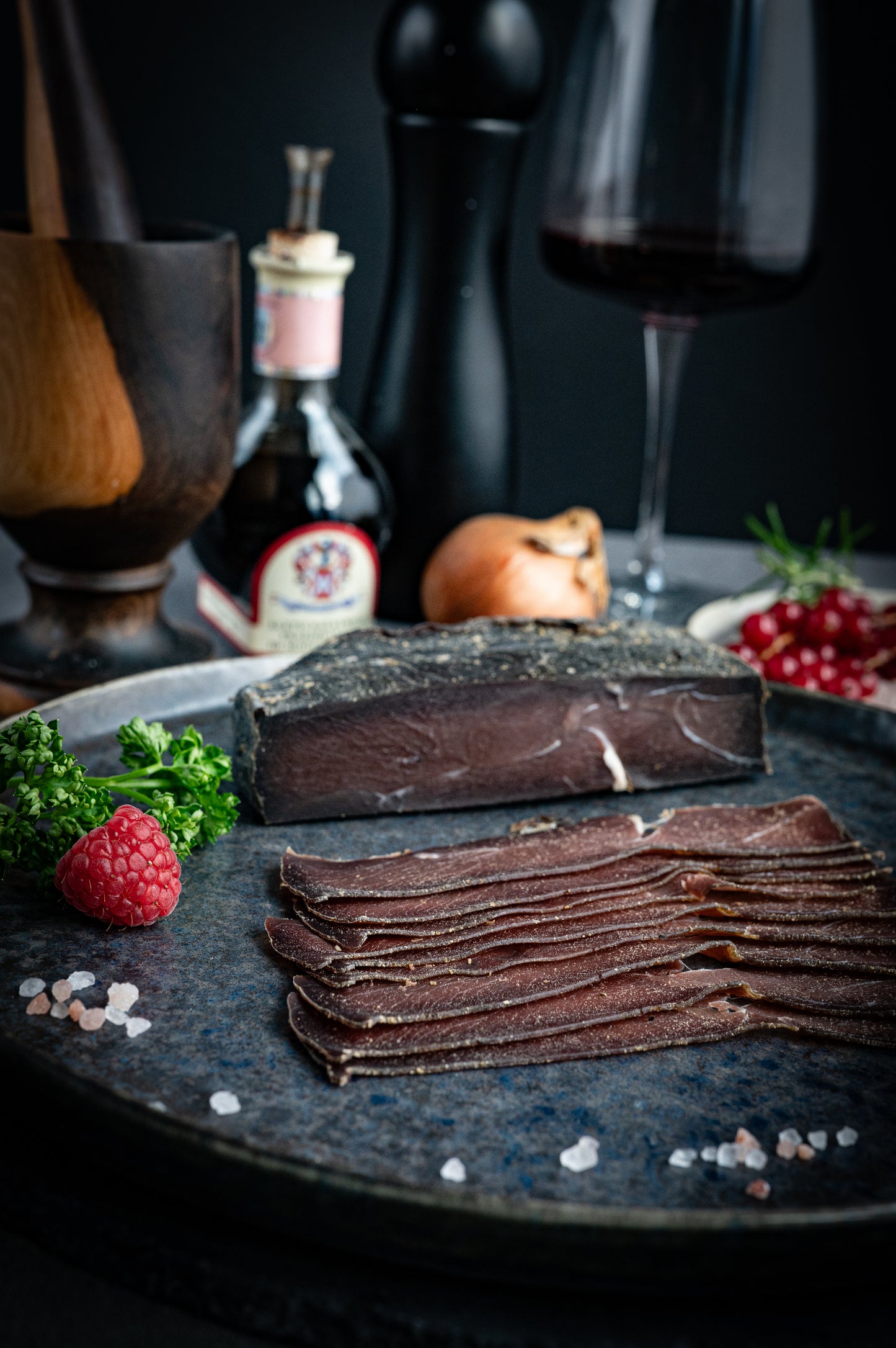 Rehwild-Schinken luftgetrocknet NEU