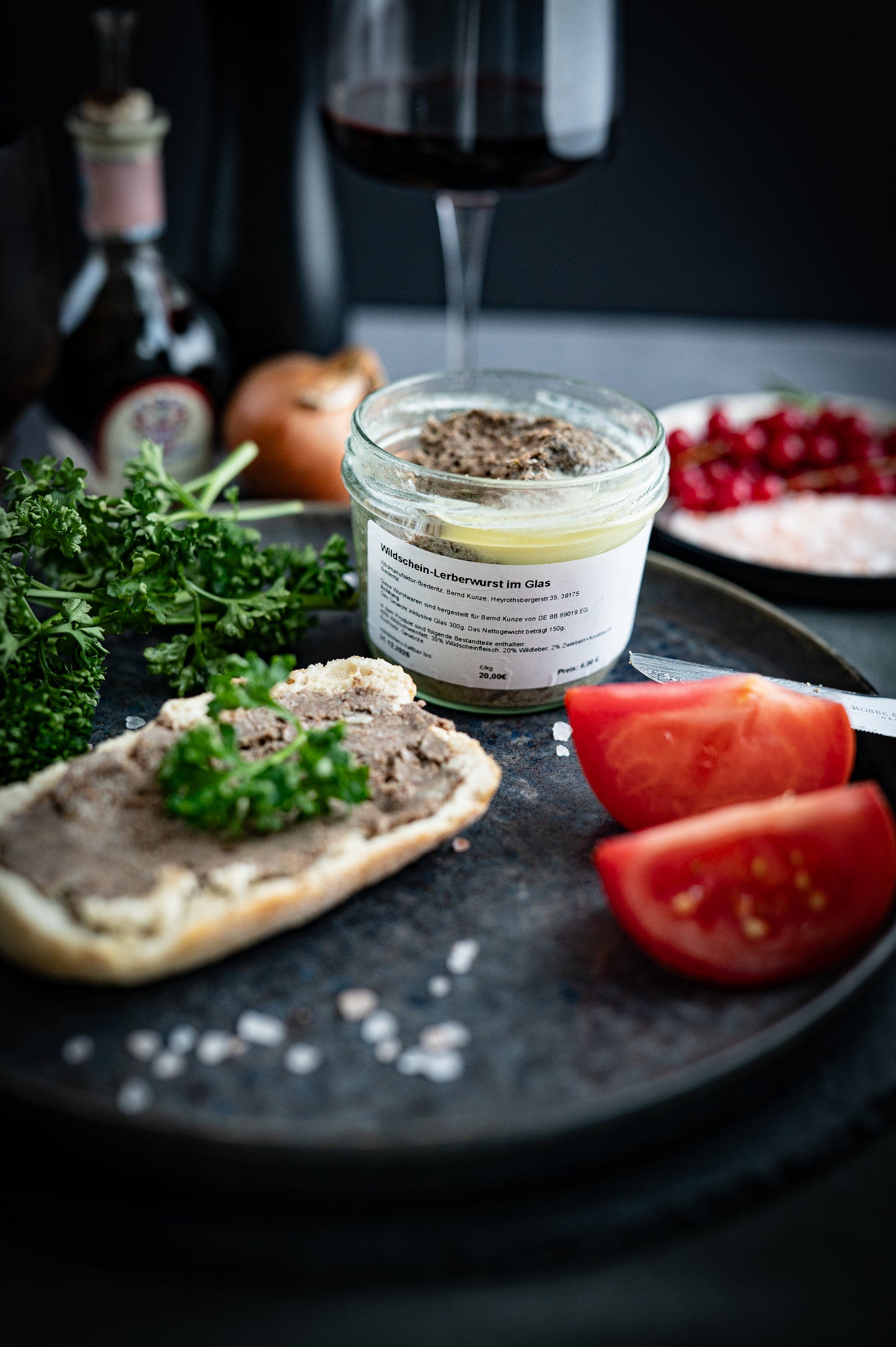 Wildfleisch Hackepeter im Glas